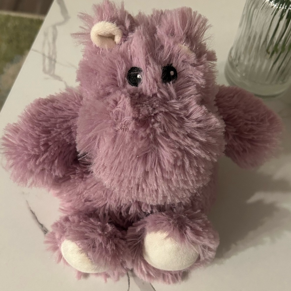 Warmies Little Purple Hippo Plushie - Picture 2 of 6